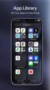 Launcher OS 27 : Liquid Glass screenshot