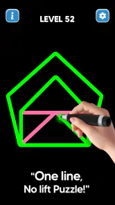 Line Drawing: No Lift Puzzle screenshot