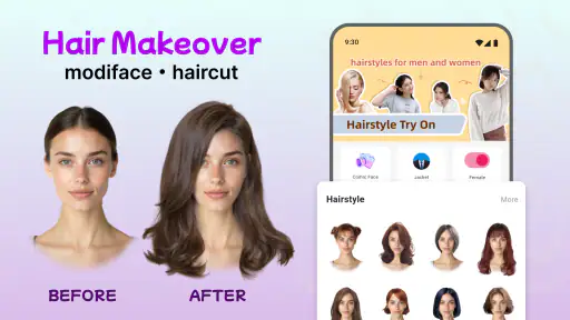 Modiface Haircut:Hair Makeover screenshot