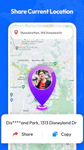 Phone number location tracker screenshot