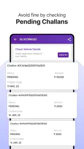 RTO Vehicle Info App, Challan screenshot
