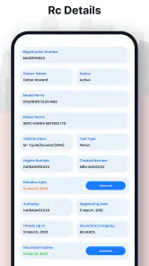 RTO Vehicle Information screenshot