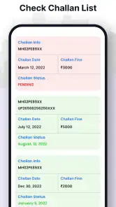 RTO Vehicle Information screenshot