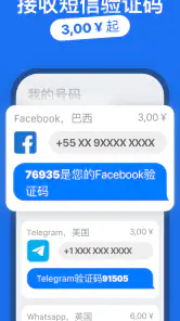 SMS Virtual - 接收短信 screenshot