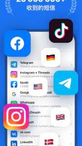 SMS Virtual - 接收短信 screenshot