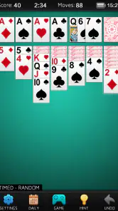 Solitaire screenshot