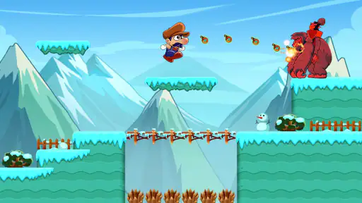 Super Bino Go:跳跃冒险丛林游戏 screenshot