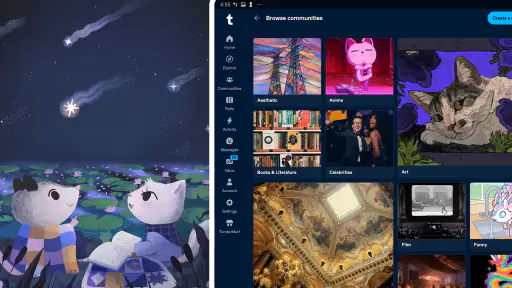 Tumblr——爱好、艺术、混沌 screenshot