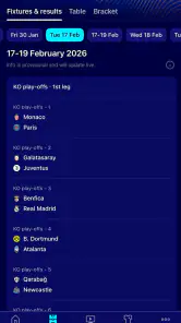 UEFA Champions League Official screenshot