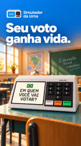 Urna Eletrônica Simulador 2026 screenshot