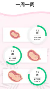 怀孕计算器和日历逐周 - 怀孕追踪器 - 怀孕管家 screenshot