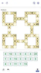 数学益智游戏 - Crossmath 交叉数学 screenshot