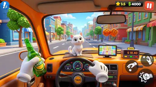 疯狂出租车:城市驾驶游戏 screenshot