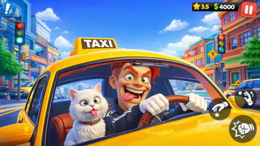 疯狂出租车:城市驾驶游戏 screenshot